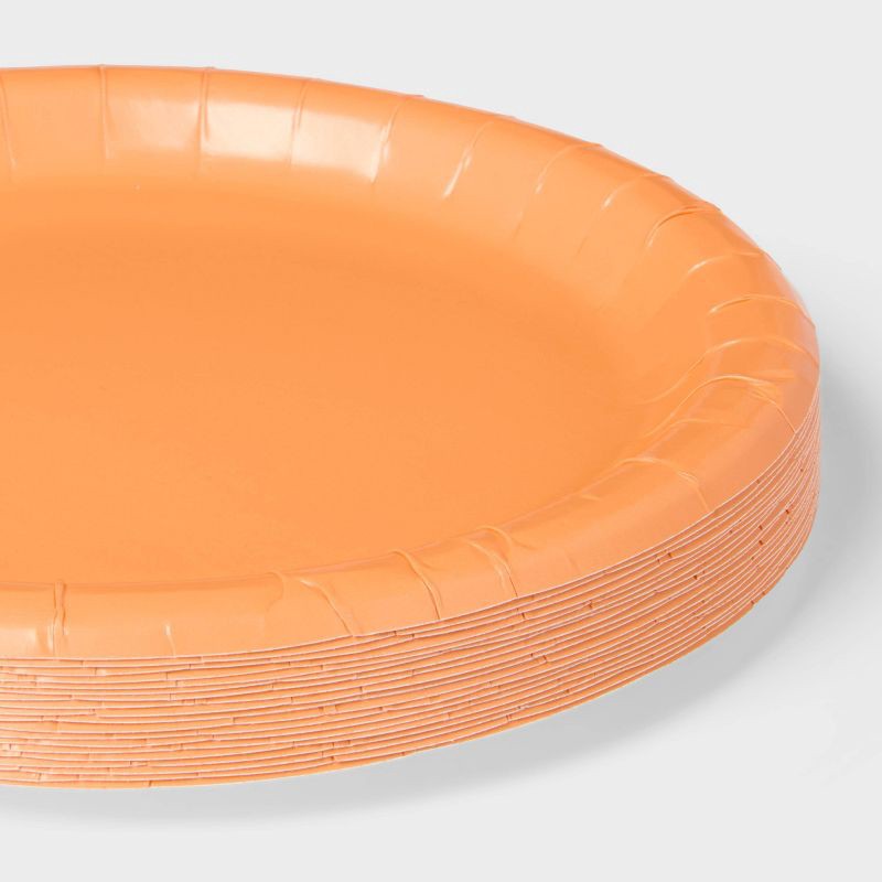 slide 3 of 3, Orange Dinner Plate 20ct - Spritz™, 20 ct