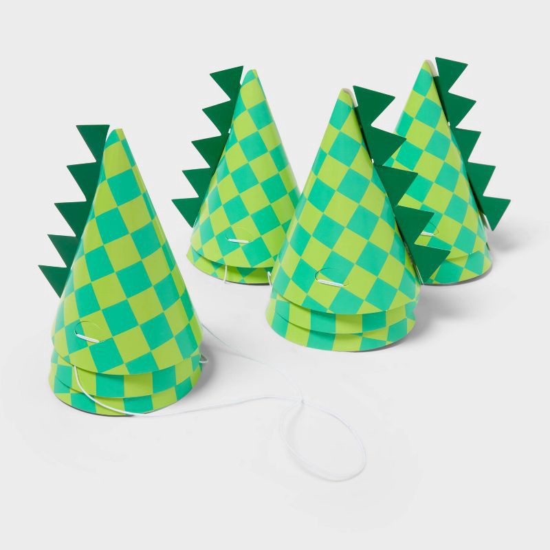 slide 1 of 3, Dinosaur Party Hats 10ct - Spritz™, 10 ct
