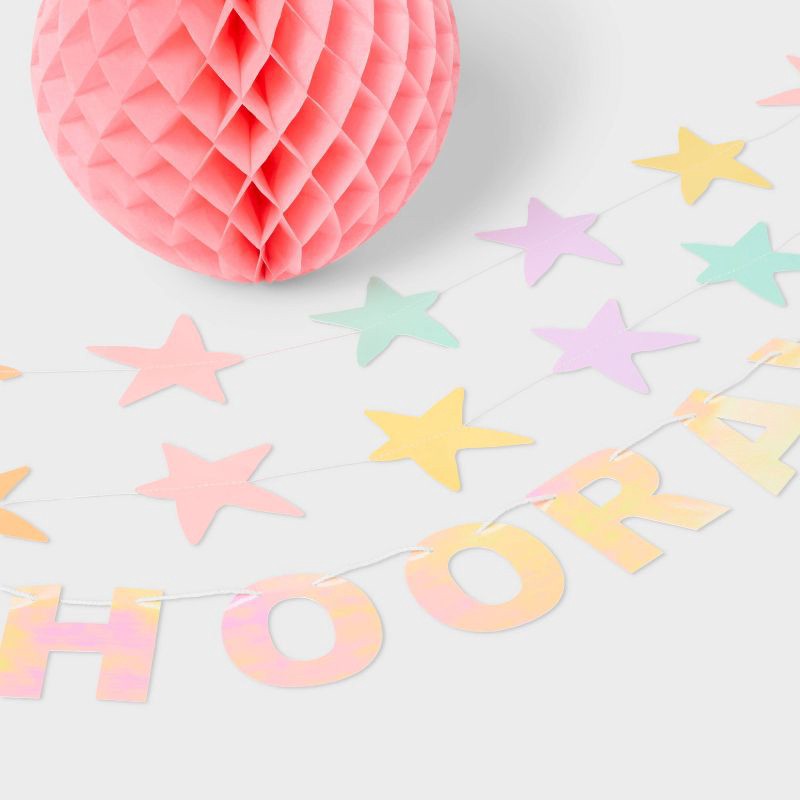 slide 3 of 4, Pastel Honeycomb and Garland Kit - Spritz™, 1 ct