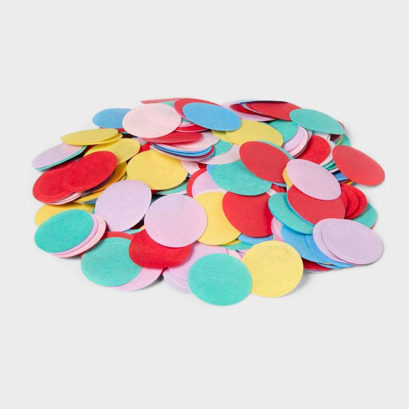 slide 3 of 3, Birthday Party Rainbow Dots Confetti - Spritz™, 1 ct