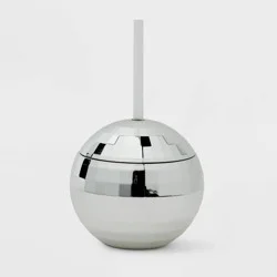 Disco Ball Shaped Cup Silver 14 fl oz - Spritz™