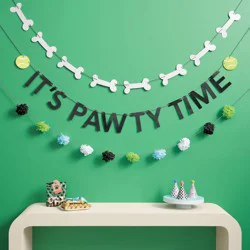 Dog Birthday 'It's Pawty Time' Banner - Spritz™