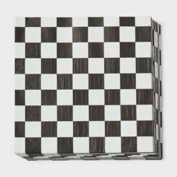 Checkered Print Lunch Napkin 30ct - Spritz™