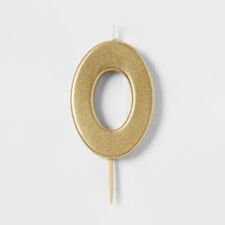 Number 0 Gold Candle - Spritz™