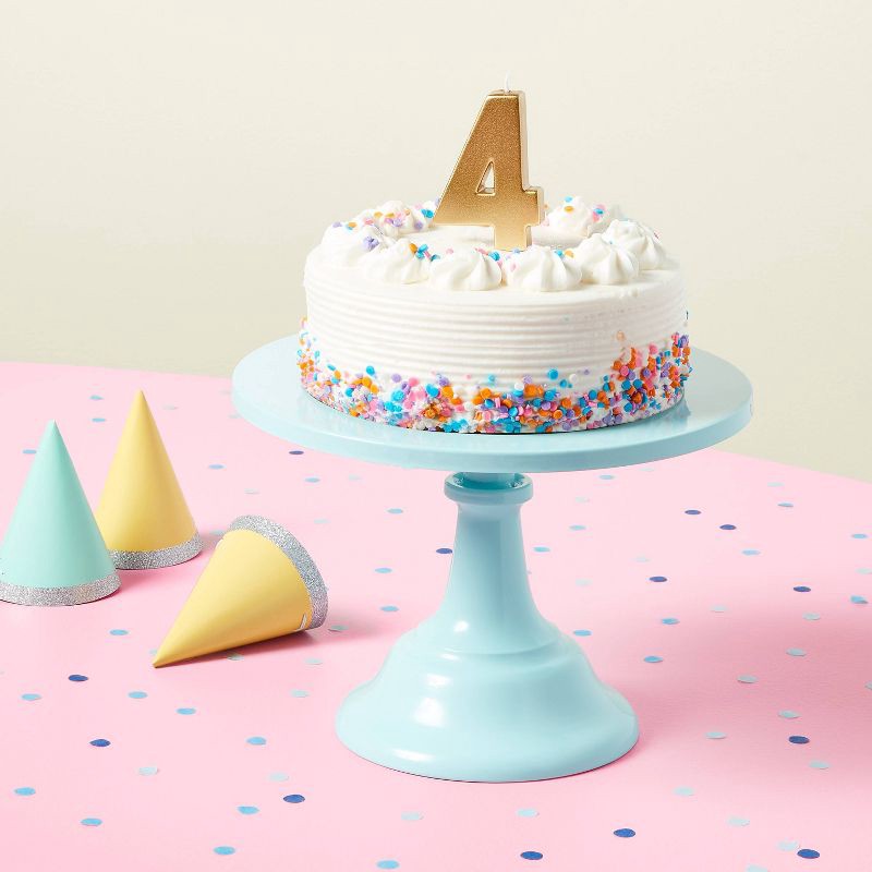 slide 2 of 4, Number 4 Gold Candle - Spritz™, 1 ct