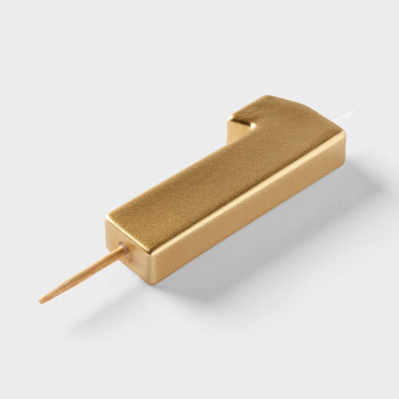 slide 4 of 4, Number 1 Gold Candle - Spritz™, 1 ct