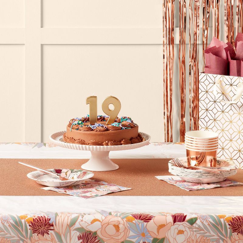 slide 2 of 4, Number 9 Gold Candle - Spritz™, 1 ct