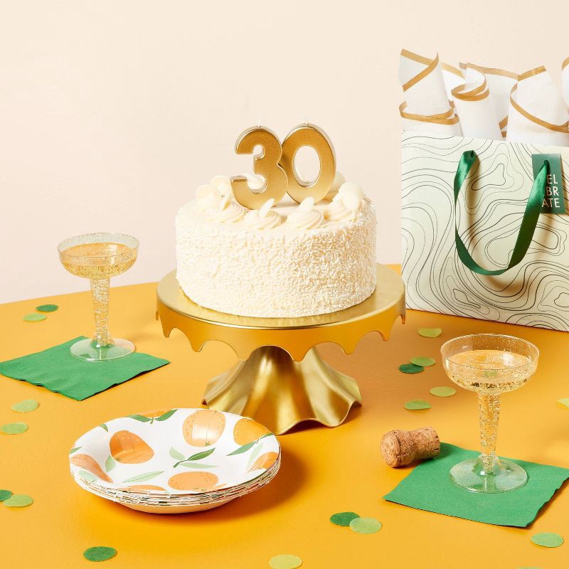 slide 2 of 2, Number 3 Gold Candle - Spritz™, 1 ct