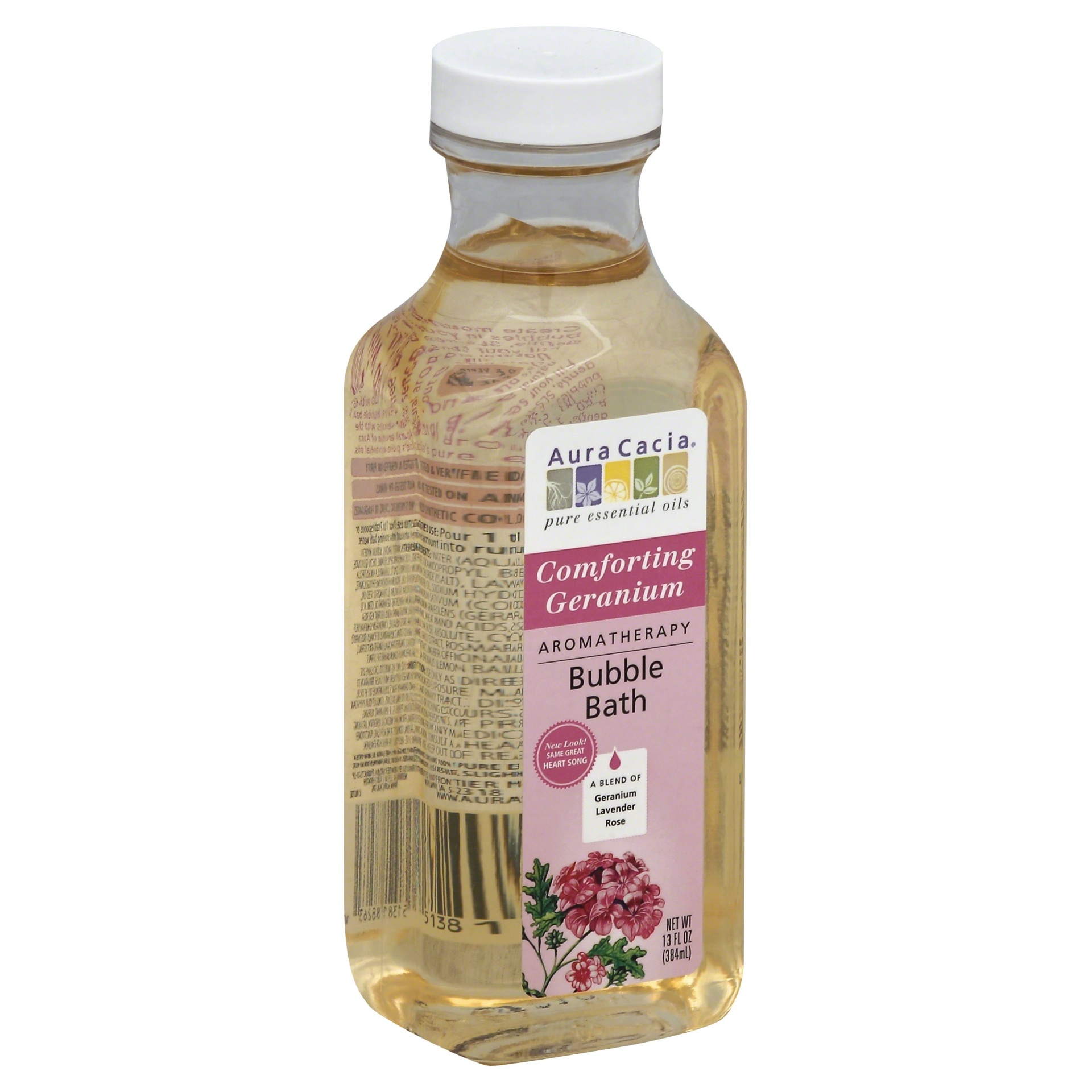 slide 1 of 1, Aura Cacia Bubble Bath - Heart Song, 13 oz