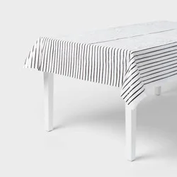 Black and White Stripe Table Cover - Spritz™