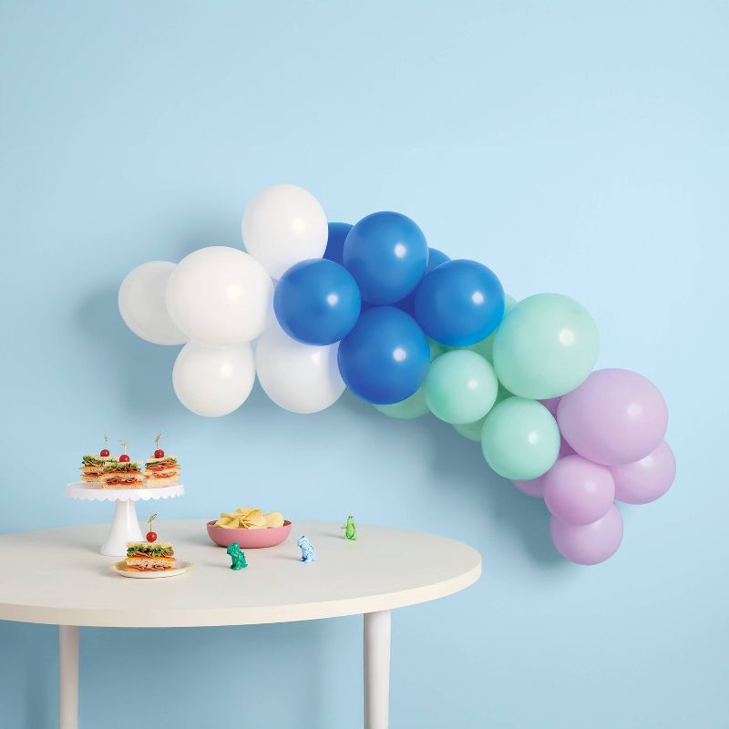 slide 2 of 4, Retro Multicolor Balloon Garland Spritz™, 1 ct