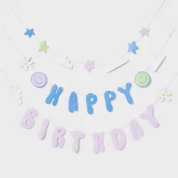 Groovy Retro Happy Birthday Banner - Spritz™