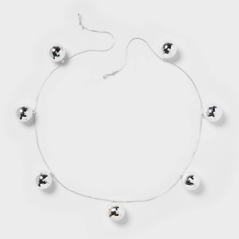 slide 1 of 4, Disco Ball Party Garland - Spritz™, 1 ct