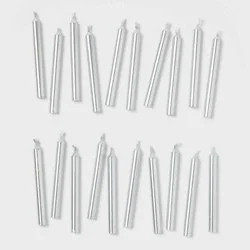 20ct Silver Birthday Candle - Spritz™