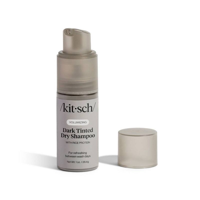 slide 2 of 6, Kitsch Volumizing Rice Protein Dry Shampoo - Dark Tinted Powder - 0.28oz, 0.28 oz