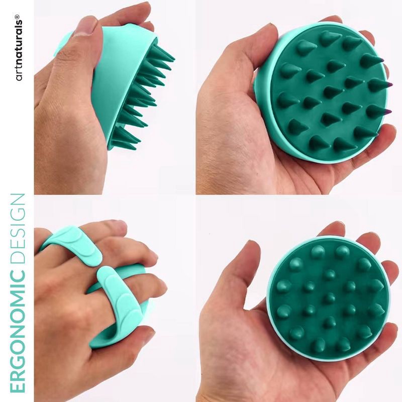 slide 4 of 6, artnaturals Rosemary + Castor Hair Growth Oil with Scalp Brush - 4 fl oz, 4 fl oz