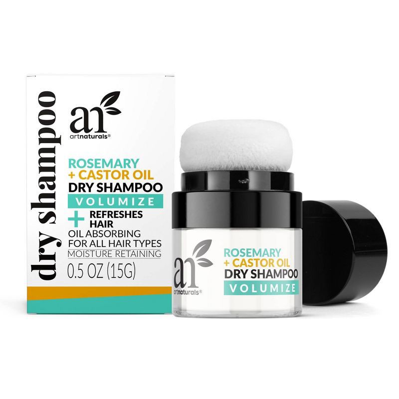 slide 1 of 6, artnaturals Rosemary+Castor Dry Shampoo Powder - 0.5oz, 0.5 oz