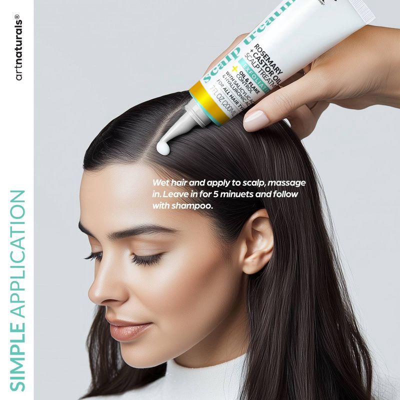 slide 3 of 5, artnaturals Rosemary + Castor Scalp Treatment - 7 fl oz, 7 fl oz