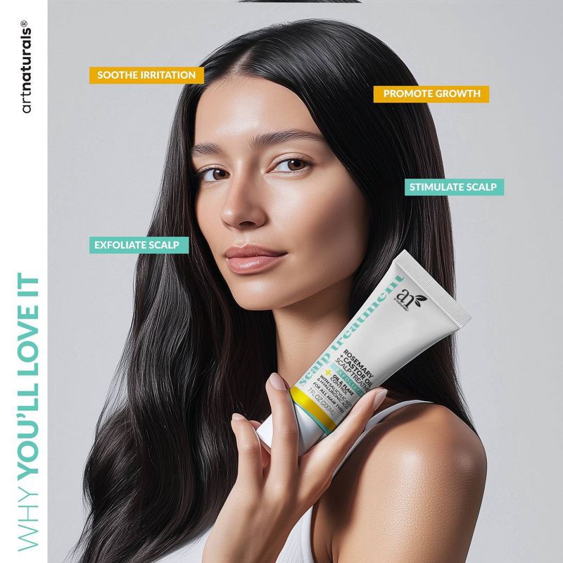 slide 4 of 5, artnaturals Rosemary + Castor Scalp Treatment - 7 fl oz, 7 fl oz