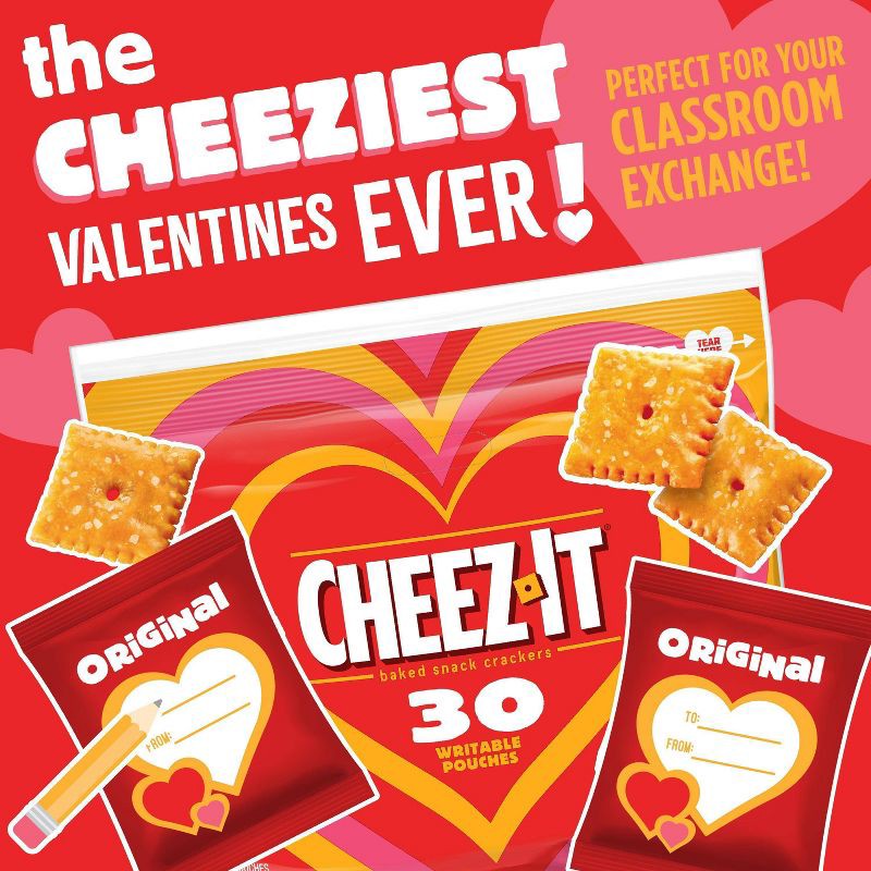 slide 4 of 5, Cheez-It Original Valentine's - 30oz/30ct, 30 oz, 30 ct