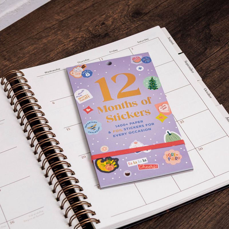 slide 2 of 3, Pulsar Eco Products Year of Planning Sticker Book, 1 ct