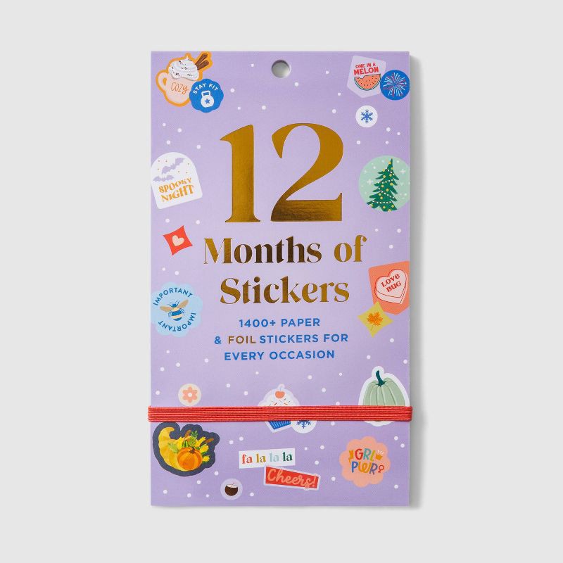 slide 1 of 3, Pulsar Eco Products Year of Planning Sticker Book, 1 ct