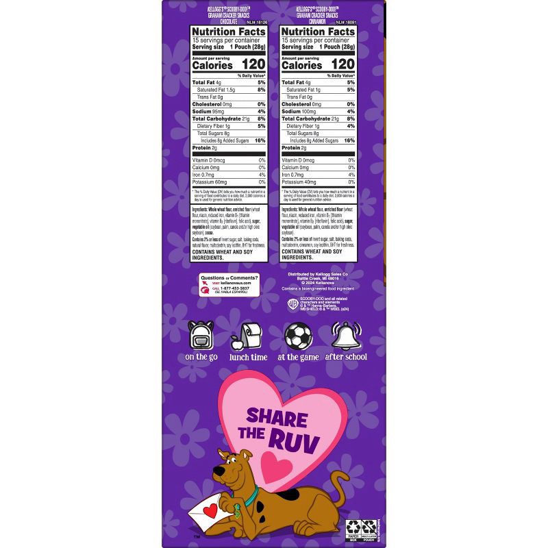 slide 2 of 6, Scooby-Doo Kellogg's Valentine's Scooby Graham's Cookies - 30oz/30ct, 30 oz, 30 ct