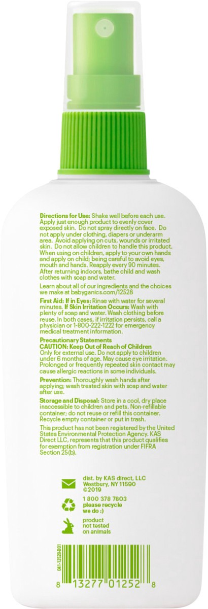 slide 2 of 3, Babyganics Insect Spray 6oz, 6 fl oz