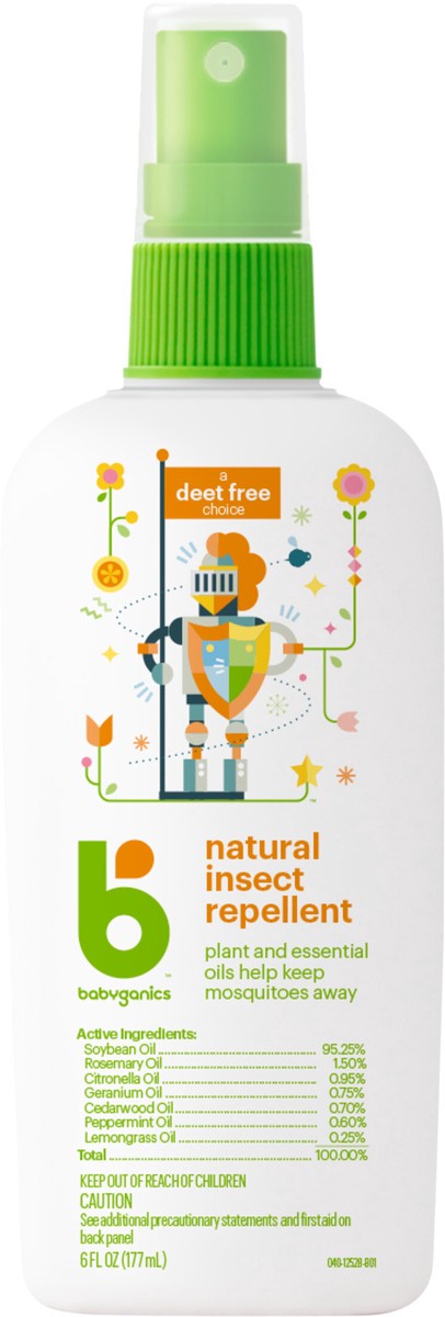 slide 3 of 3, Babyganics Insect Spray 6oz, 6 fl oz