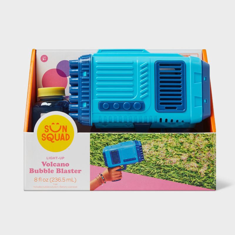 slide 5 of 5, Light Up Volcano 49 Hole Bubble Blaster Blue - Sun Squad™: Toy for Age 3+, 1 ct