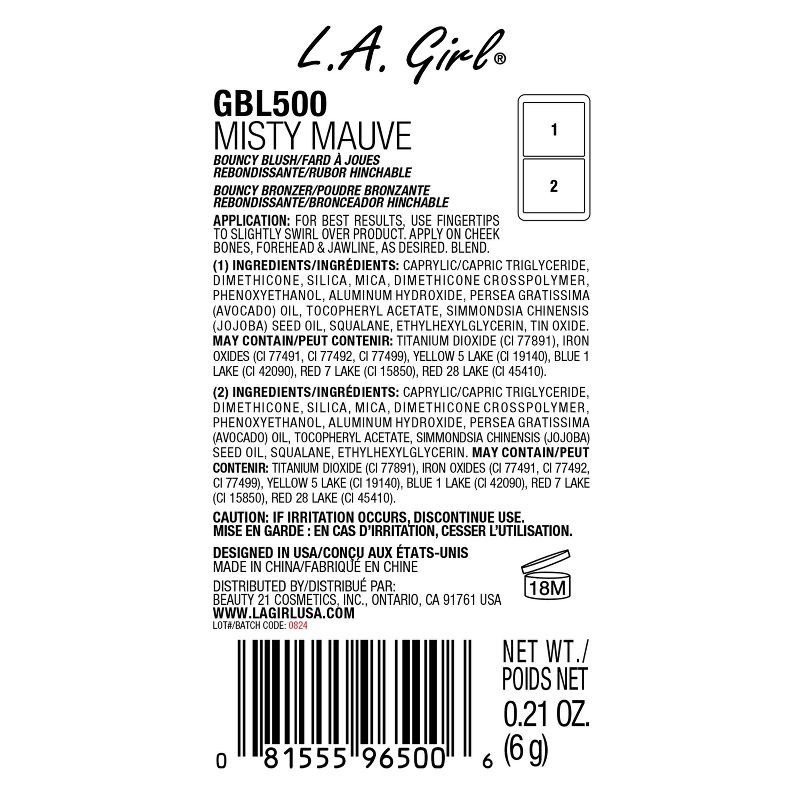 slide 3 of 6, L.A. Girl Duo Cushion Blush/Bronzer - Pink, 1 ct