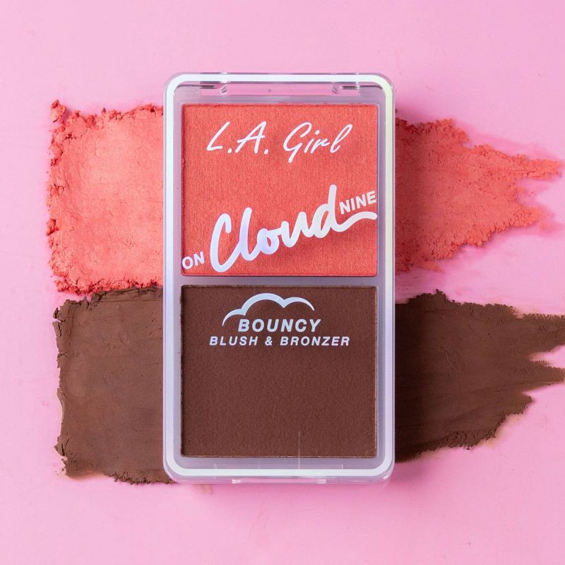 slide 4 of 6, L.A. Girl Duo Cushion Blush/Bronzer - Pink, 1 ct