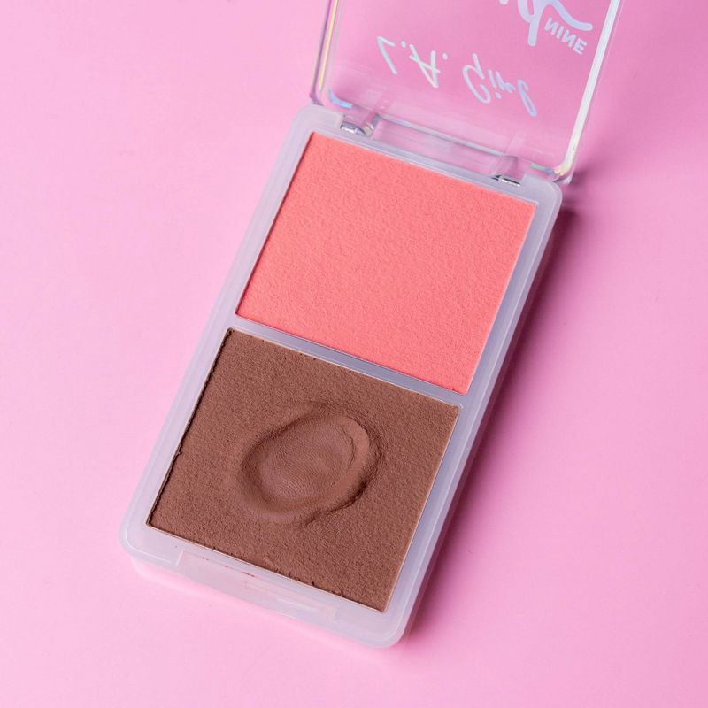 slide 5 of 6, L.A. Girl Duo Cushion Blush/Bronzer - Pink, 1 ct
