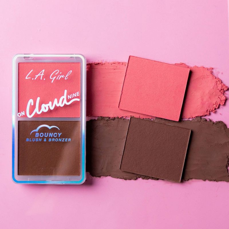 slide 6 of 6, L.A. Girl Duo Cushion Blush/Bronzer - Pink, 1 ct