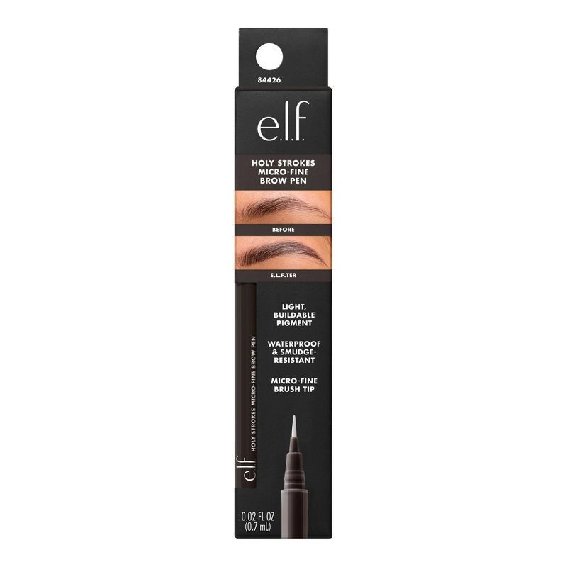 slide 11 of 12, e.l.f. Holy Strokes Micro-Fine Waterproof Eyebrow Enhancer Pen - Espresso - 0.02 fl oz, 0.02 fl oz