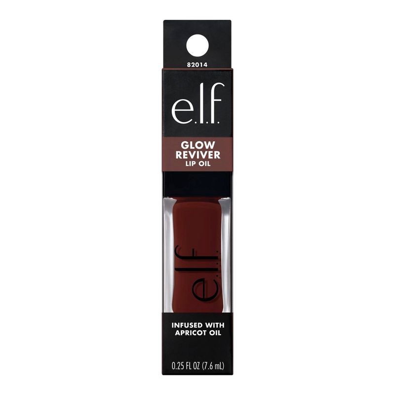 slide 13 of 14, e.l.f. Glow Reviver Lip Oil - Hot as Fudge - 0.25 fl oz, 0.25 fl oz