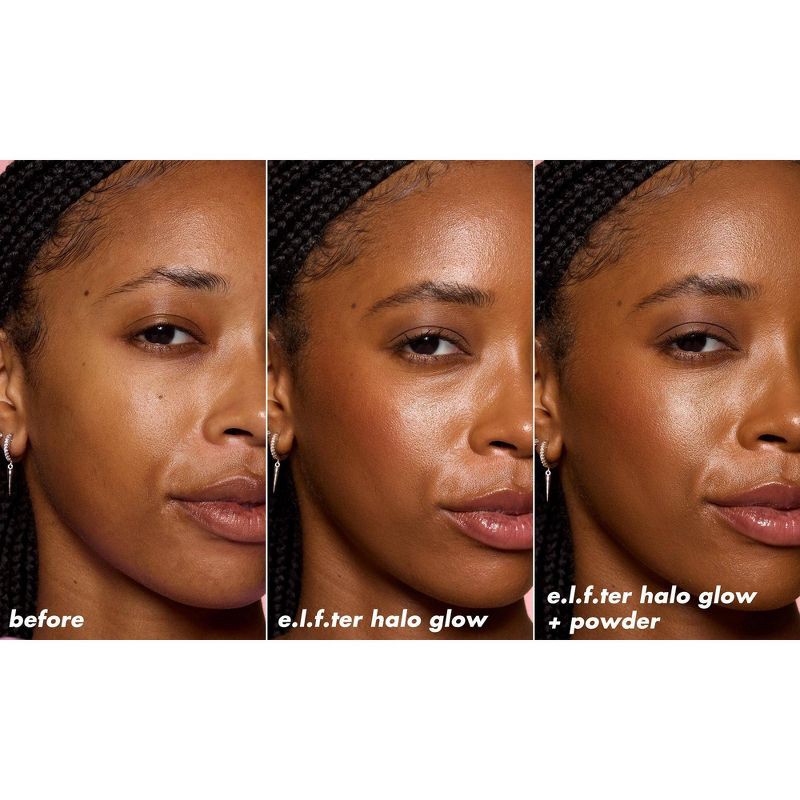 slide 5 of 13, e.l.f. Halo Glow Powder Filter Foundation - Deep Warm - 0.35oz, 0.35 oz