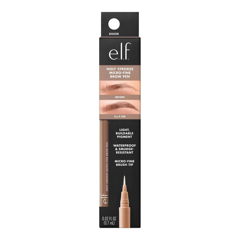 slide 11 of 12, e.l.f. Holy Strokes Micro-Fine Waterproof Eyebrow Enhancer Pen - Blonde - 0.02 fl oz, 0.02 fl oz