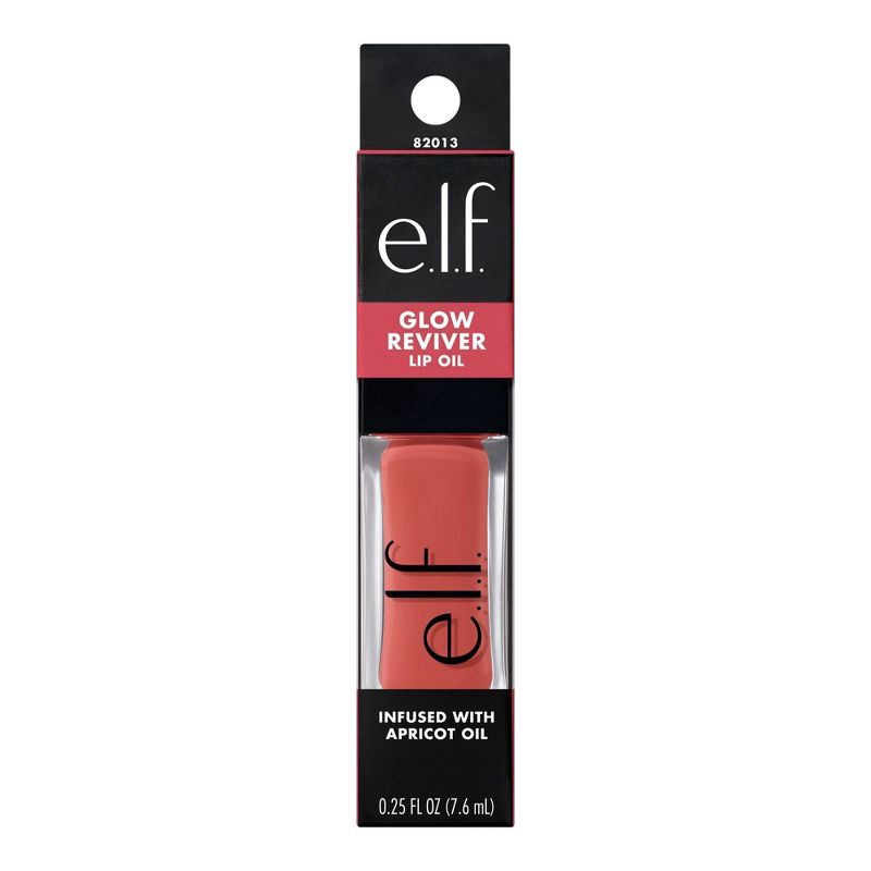 slide 12 of 13, e.l.f. Glow Reviver Lip Oil - It's Giving Guava - 0.25 fl oz, 0.25 fl oz