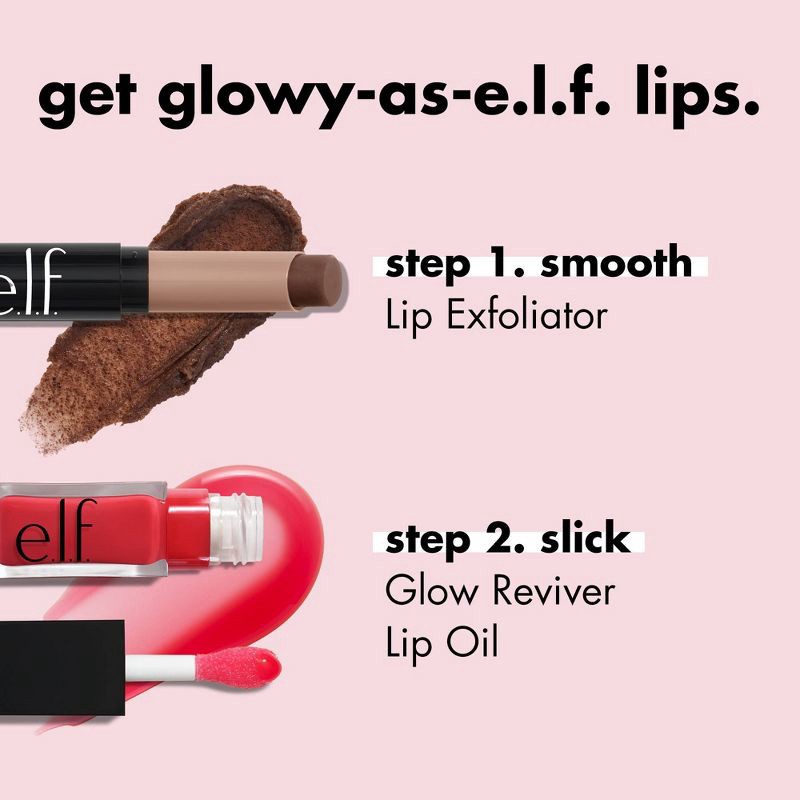 slide 9 of 13, e.l.f. Glow Reviver Lip Oil - It's Giving Guava - 0.25 fl oz, 0.25 fl oz