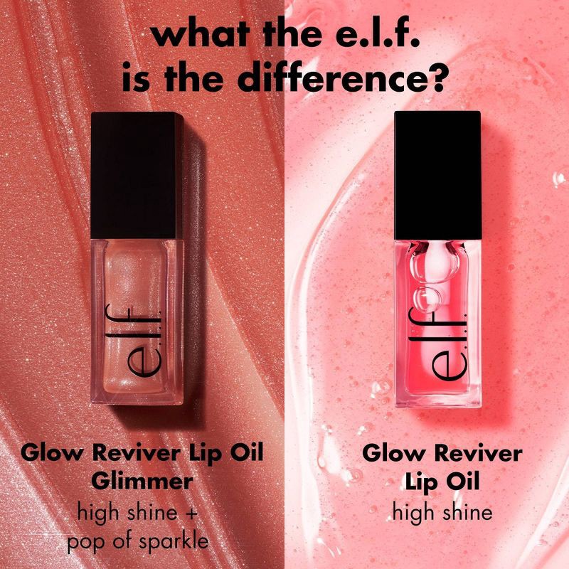 slide 6 of 11, e.l.f. Glow Reviver Lip Oil Glimmer - Super-neutral - 0.25 fl oz, 0.25 fl oz