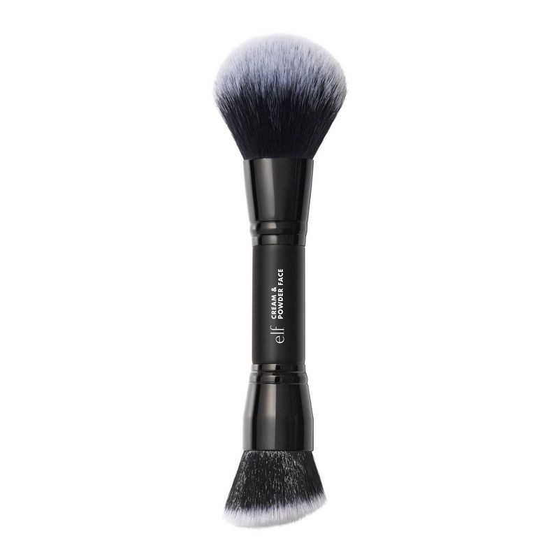 slide 1 of 9, e.l.f. Cream & Powder Makeup Face Brush, 1 ct
