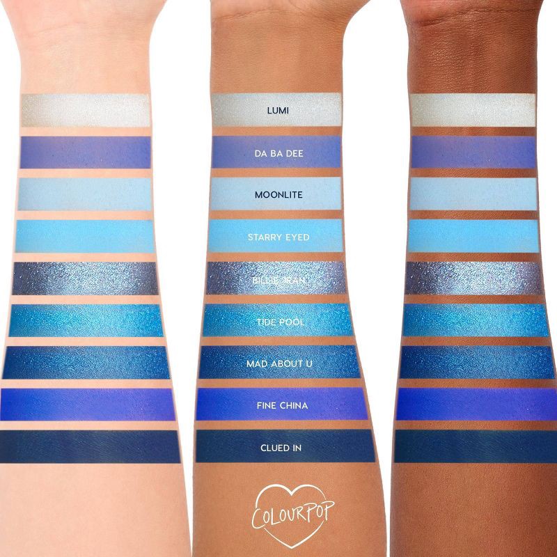 slide 3 of 4, ColourPop 9-Pan Eyeshadow Palette - Blue Moon - 0.3oz, 0.3 oz