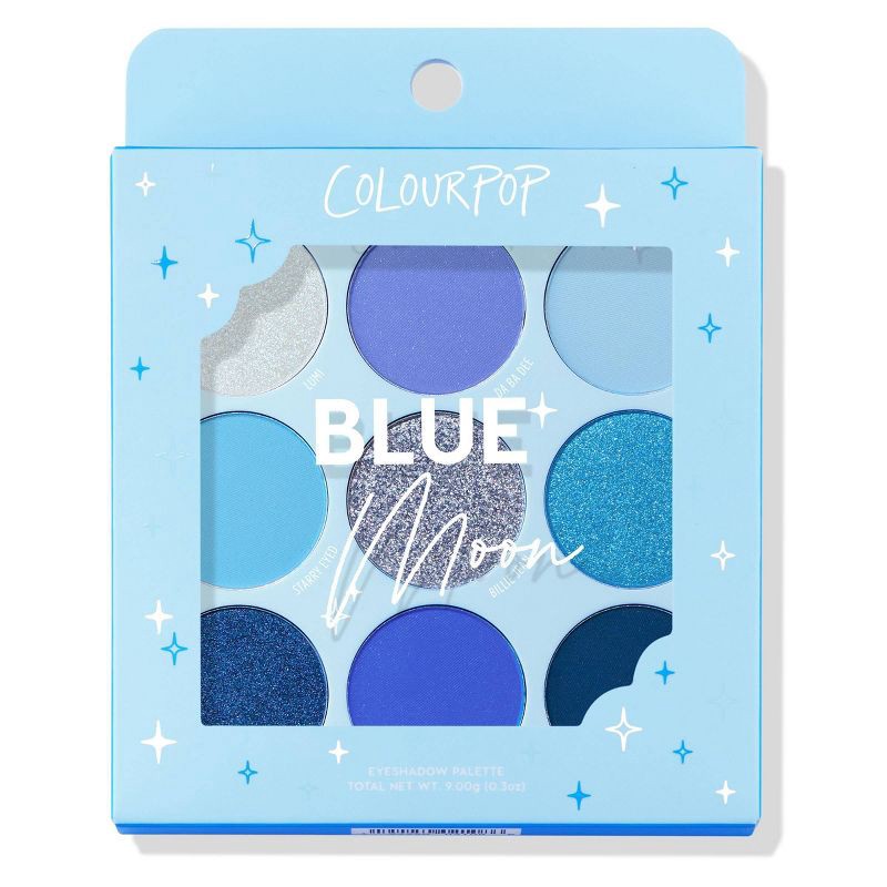 slide 4 of 4, ColourPop 9-Pan Eyeshadow Palette - Blue Moon - 0.3oz, 0.3 oz