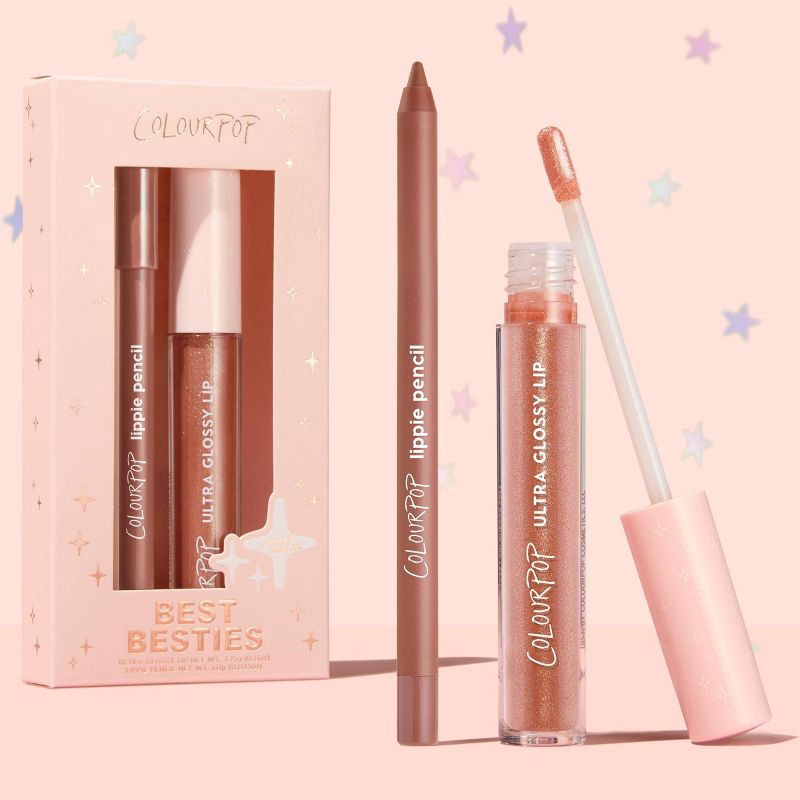 slide 7 of 7, ColourPop Ultra Glossy Lip + Lippie Pencil Kit - Best Besties - 0.145oz, 0.145 oz