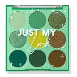ColourPop 9-Pan Eyeshadow Palette - Just My Luck - 0.3oz: Pressed Powder, For Eyes, Suitable For All Skin Types