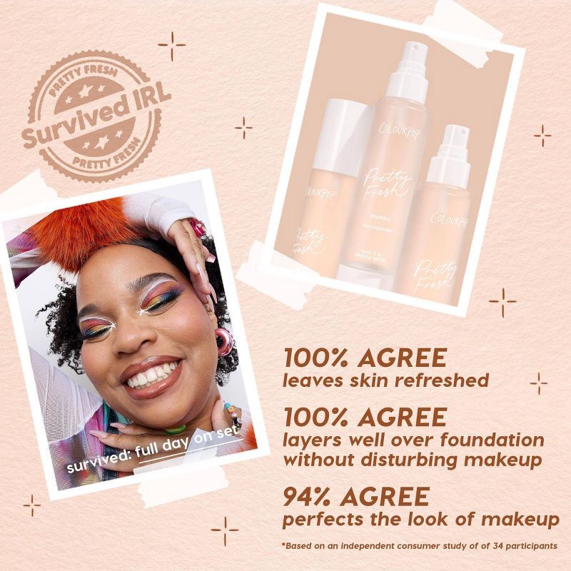 slide 6 of 7, ColourPop Pretty Fresh Setting Mist - Lock It In - 3.55 fl oz, 3.55 fl oz