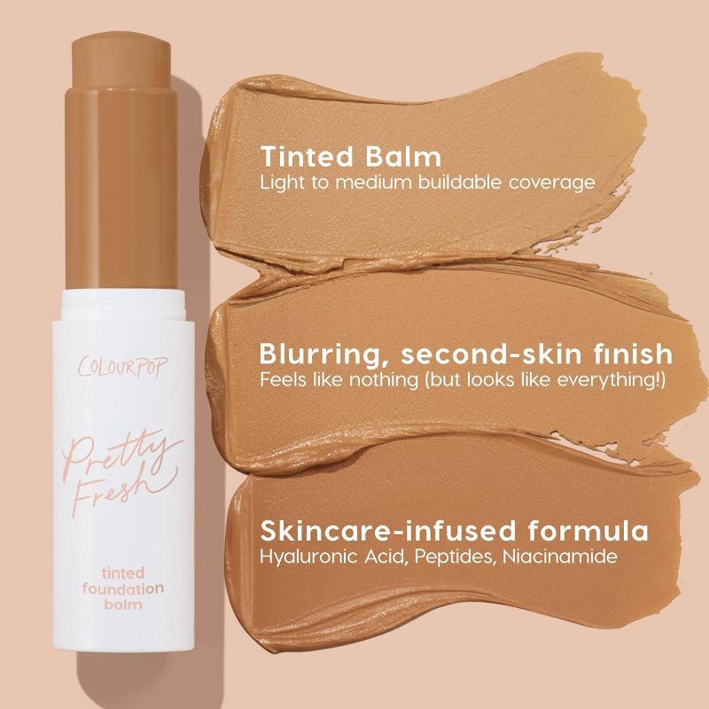 slide 6 of 10, ColourPop Pretty Fresh Tinted Foundation Balm - Medium Dark 14 - 0.29oz, 14 x 0.29 oz