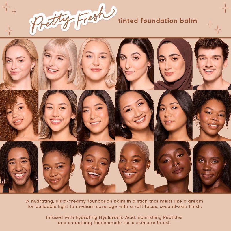slide 8 of 10, ColourPop Pretty Fresh Tinted Foundation Balm - Fair 3 - 0.29oz, 3 x 0.29 oz