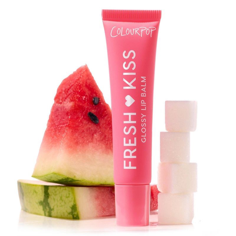 slide 9 of 9, ColourPop Fresh Kiss Glossy Lip Balm - Watermelon Sugar - 0.49oz, 0.49 oz